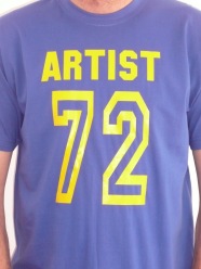 Artist 72 Tee: Blue/Yellow