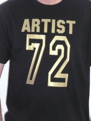 Artist 72 Tee: Black/Gold