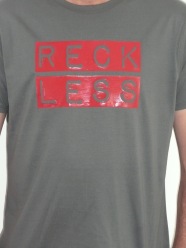 Youth Tee: Grey/Red